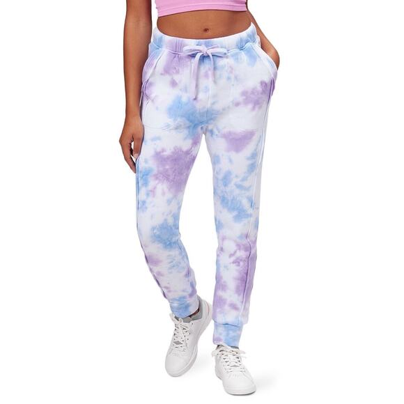 Free People Movement Work It Out Joggers XS Purple Blue Tie Dye Sweatpants - Picture 3 of 9